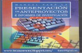 Manual Para La Presentacion de Anteproyectos e Informes de Investigacion