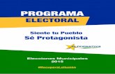 Programa Electoral 2015. Alternativa por Santomera