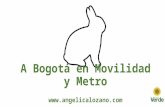 Conejo a Bogotá en movilidad y metro