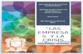 Las Empresas y La Crisis Actuales - Una Relacion Coyuntural