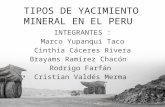 Tipos de Yacimientos en El Peru