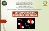Descomposición del peróxido de hidrógeno