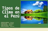 Tipos de Clima en El Perú