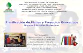 Planes, Proyectos y Programas Impulsados Dentro Del Sistema Educativo Venezolano 1