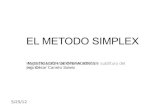 Resolucion de Programacio Lineal Por Metodo Simplex