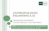 Antropolog­a Filos³fica II. Tema 1. 2014-15