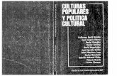 Culturas Populares y Política Cultural