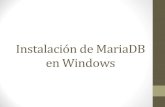 Instalación MariaDB Ubuntu y Windows