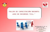 TALLER DE CAPACITACION DOCENTES MMV