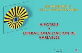 Hipotesis Operacionalizacion Variables 2012 Enviar
