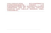 Valoración Económica Contingente Para La Promoción de Agricultura Urbana en El Aa.hh Ticlio Chico en Villa María Del Triunfo.