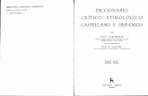 Diccionario Crítico Etimológico Castellano e Hispánico- MI- RI