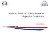 Hacia un Portal de Datos Abiertos en Republica Dominicana