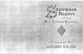 Souvenir de Asamblea (Convención) de los Estudiantes de La Biblia, Testigos de Jehová, Enero 2 al 5 de 1919