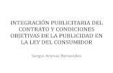 Integración Publicitaria Del Contrato y Condiciones Objetivas De la Publicidad en el Derecho del Consumidor