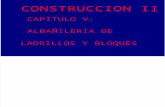 Construccion II-cap v- Albañileria