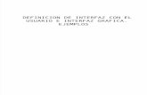 Definicion de Interfaz Con El Usuario e Interfaz