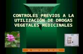 Controles Previos de Plantas Medicinales