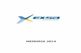 EXSA - Memoria 2014