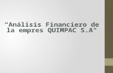 Quimpac - Finanzas