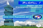 Boletín 1 - XXX CCI Panama 2015