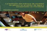 La Inclusión Del Enfoque de Equidad de Género en El Sector Agua y Sanemaiento en Honduras. Diagnóstico y Propuesta