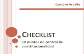 Checklist de Control de Constitucionalidad