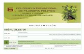 VI Coloquio Internacional de Filosofía política - Lima, Perú - 5, 6 y 7 de noviembre, 2014