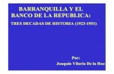 Banco de La Repubica Tres Decadas de Historia 1923-1951