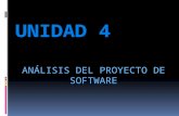 Unidad 4 - Análisis del proyecto del software
