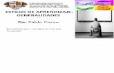Estilos de Aprendizaje-generalidades Pablo Cazau