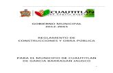 Reglamento de Construcciones y Obra Pública - Cuautitlán de Garcia Barragan Jalisco