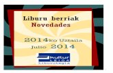 2014ko Uztaileko liburu berriak -- Novedades julio 2014