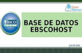 Base de Datos Ebscohost