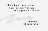 Babini Jose - Historia de La Ciencia Argentina