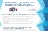 Redes Sociales y Diputados Salvadoreños