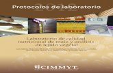 Laboratorio de Calidad Nutricional de Maiz y Analisis de Tejido Vegetal Protocolos de Laboratorio 2012