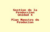 Gestión de la Producción I - Unidad 4