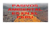 Pasivos Ambientales Mineros en El Perú.