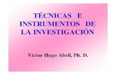Técnicas e Instrumentos de Investigación - Abril PhD