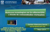 Modernas tecnologías en la educación y diseño de comunidades virtuales