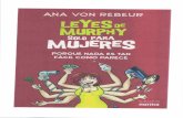 Leyes de Murphy Solo Para Mujeres- Ana Von Rebeur