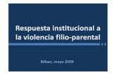 Respuesta Institucional a La Violencia Filioparental