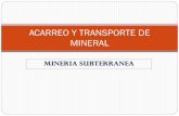 1- Introduccion Al Acarreo y Transporte de Mineral