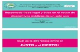 Responsabilidad Legal y Etica en El Reuso de Dispositivos Medicos de Un Solo Uso Denise Demarzo