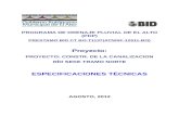 Especificaciones Técnicas Rio Seke Tramo Norte