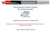 MODULO II - Programas de Inversión de Riego Tecnificado PRT 2013