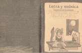 Letra y Música - La Poesía en La Canción (Ed. La Estación)