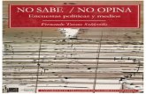 1997 No Sabe, No Opina (Medios y encuestas políticas).