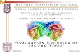 EVALUACIÓN BIOLÓGICA DE LAS PROTEÍNAS ENE - JUN 2014